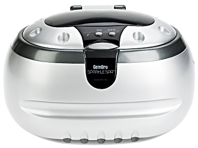 Jewelry Cleaner Solution on Gemoro Sparkle Spa Personal Ultrasonic Cleaner